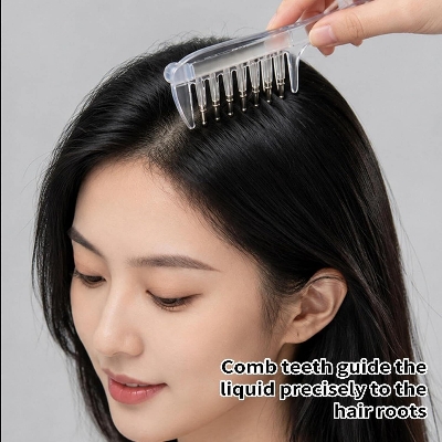 Picture of Scalp Oil Applicator Comb – Hair Oil Dispenser Roller Ball Massager, Precise Scalp & Root Hair Oiling Tool for Hairline, Hair Roots, Spa, Salon & Home Use - The Asia Express
