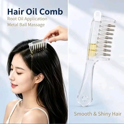 Picture of Scalp Oil Applicator Comb – Hair Oil Dispenser Roller Ball Massager, Precise Scalp & Root Hair Oiling Tool for Hairline, Hair Roots, Spa, Salon & Home Use - The Asia Express
