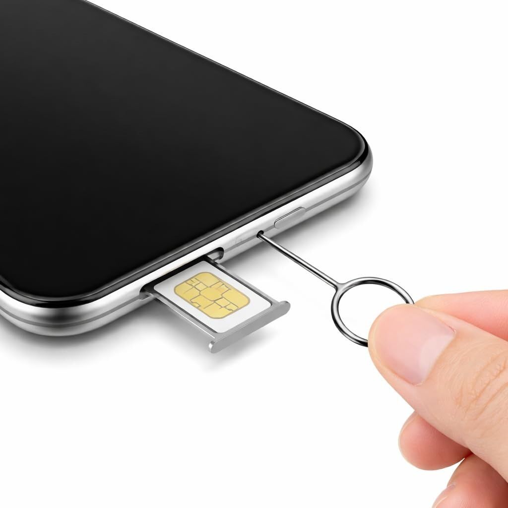 Picture of 3 Pcs Universal SIM Card Ejector Pin Set SIM Tray Removal Tool Needle Opener for All Smartphones Tablets and Mobile Devices Easy SIM Tray Opening Tool - The Asia Express