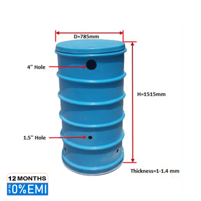 Picture of FRP Mobile Toilet  Pit ( Ring)  with cover 