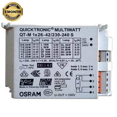 Picture of QUICKTRONIC MULTI WATT QT-M 1x(26-42W)/230-240V S Ballast,OSRAM-White