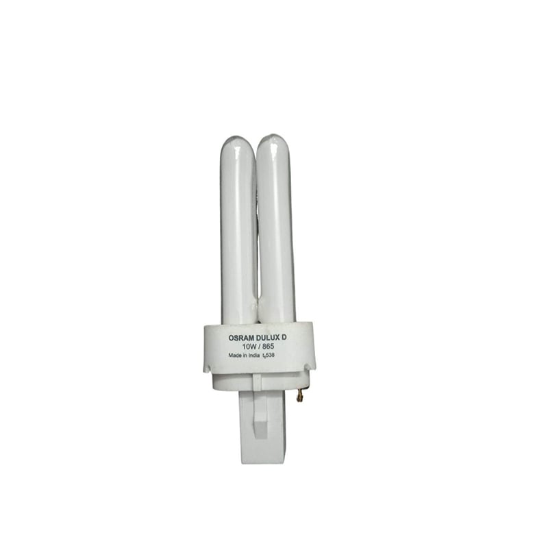 Picture of OSRAM 10W Dulux D Lamp 10W/865 G24d-2 (2Pin) 565lm Day Light,India-White