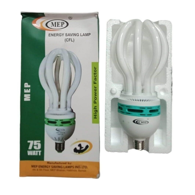 Picture of MEP 75W ENERGY SAVING LAMP DAY LIGHT E27  SELF BALLASTED,BANGLADESH-White