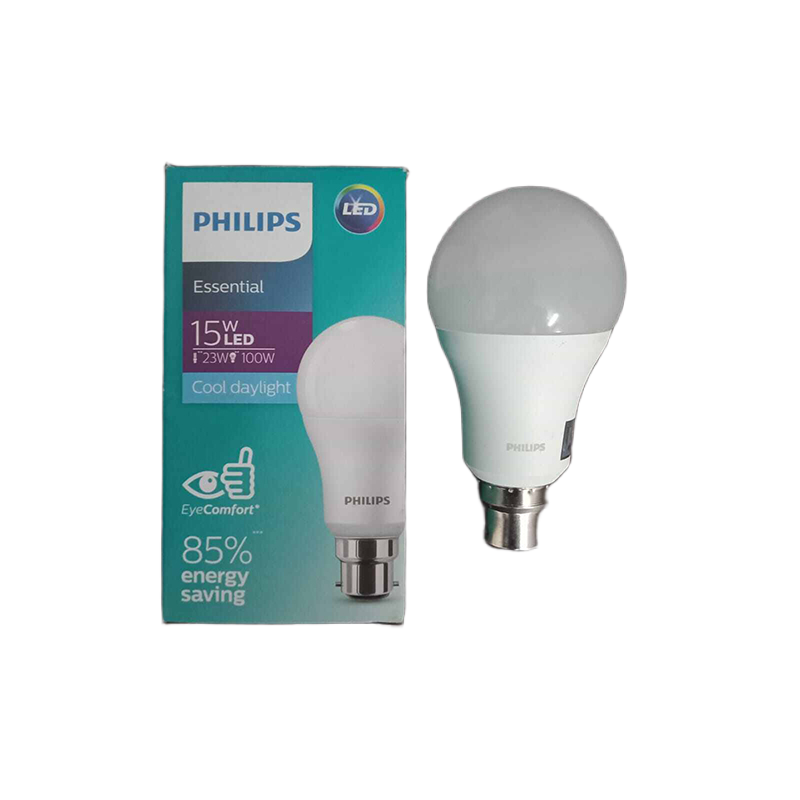Picture of PHILIPS 15W Led Energy Saving Bulb B22d Pin Type White Color 825lm 220V AC 50Hz, India-White