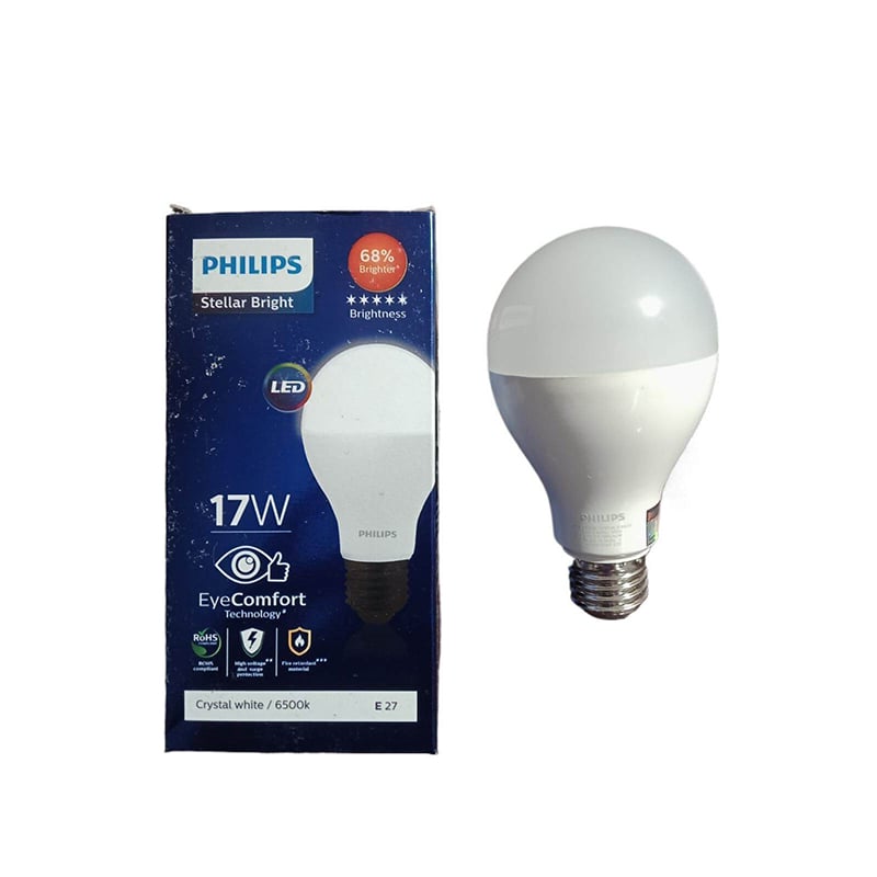 Picture of PHILIPS 17W Led Energy Saving Bulb E27 (Thread Type) White Color 1700lm 220V AC 50Hz, India-White