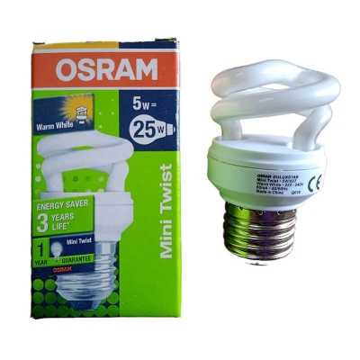 Picture of OSRAM 5W Energy Saving Lamp Warm Color E27(Thread Type) 220V AC 50Hz