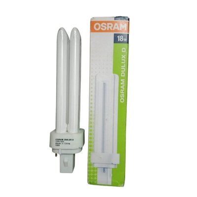 Picture of OSRAM 18W Dulux D Lamp 18W/865 G24d-2 (2Pin) 1388lm Day Light,PRC-White