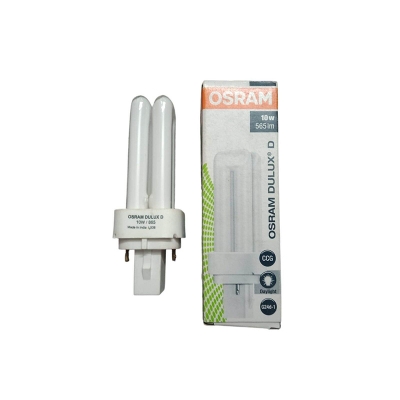 Picture of OSRAM 10W Dulux D Lamp 10W/865 G24d-2 (2Pin) 565lm Day Light,India-White