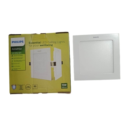 Picture of Philips 15W LED Panel Light Square Conceal Type 220V AC Daylight 1500lm, Made in India-White