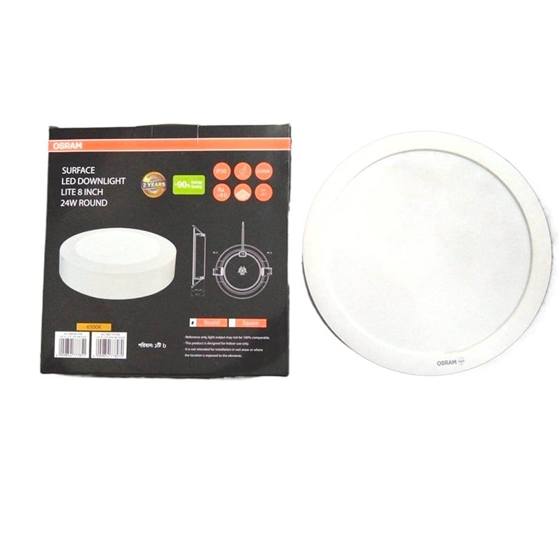 Picture of OSRAM 24W LED Panel Light Round Surface 220V AC Daylight.China-White