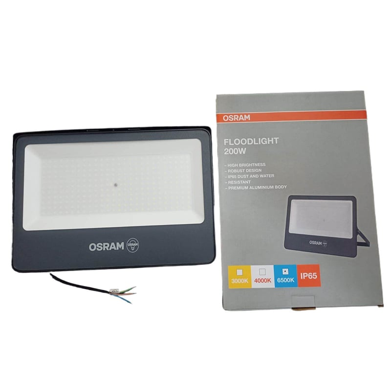 Picture of Osram 200W LED Flood Light SMD Chips 6500k/White Color 220-240V AC IP65 Made In China-White