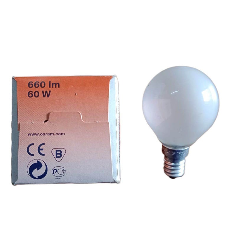 Picture of 60W CLASSIC P CL E14 Incandescent Lamp OSRAM-White