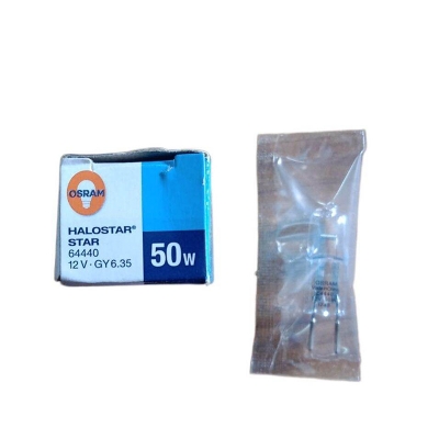Picture of OSRAM 50W 12V HALOSTAR 64440 GY6.35 Halogen Capsule Lamp 2700K-Blue