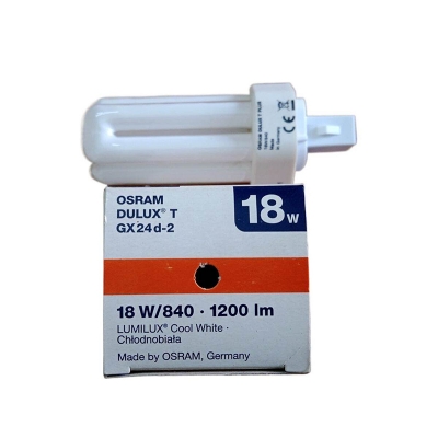 Picture of OSRAM 18W Dulux T Plus Lamp 18W/840 GX24d-2 (2Pin) 1200lm Cool White, Germany