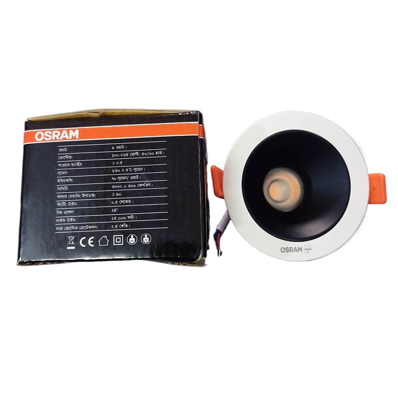 Picture of OSRAM 9W Spot Light 265V Warm Color, Made in China-Yellow