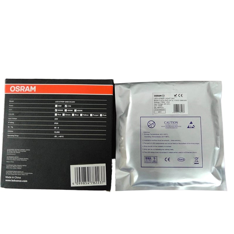 Picture of Osram LED Strip Light 17W 24V DC 5 Meters Warm Color PRC-Yellow
