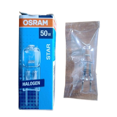 Picture of OSRAM 50W 12V HALOSTAR 64440 GY6.35 Halogen Capsule Lamp 2700K-Blue