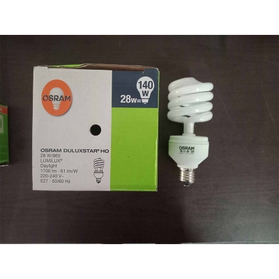 Picture of OSRAM 28W Energy Saving Lamp E27 Day Light/6500k 1700lm, Made in China-White
