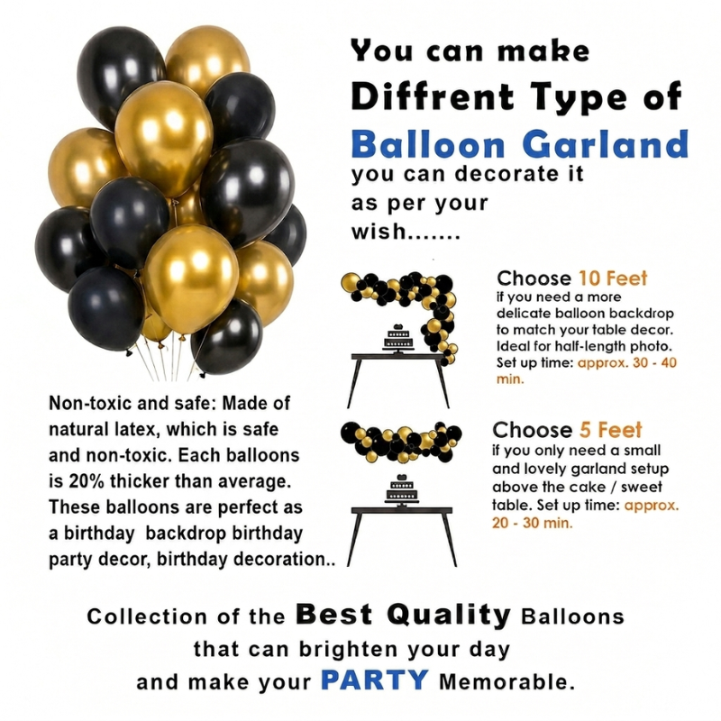 Premium Happy Anniversary Decoration Combo Set with Metallic Balloons and Foil Curtain