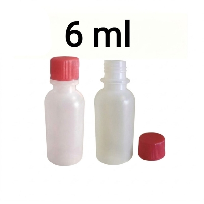 Picture of Homeopathic Medicine Small Tiny Empty Squeezable Liquid Refillable Plastic Bottle - 6 ml (50 piece)