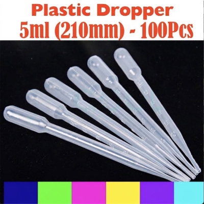 Picture of Dropper Plastic - 5ml (210mm) - 100 Pcs