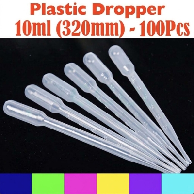 Picture of Dropper Plastic - 10ml (320mm) - 100 Pcs