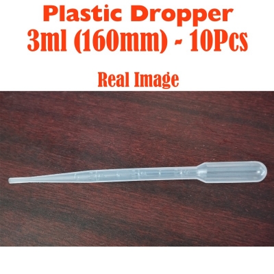 Picture of Dropper Plastic - 3ml (160mm) - 10 Pcs