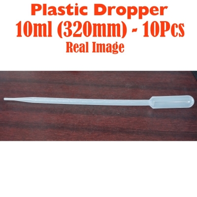 Picture of Dropper Plastic - 10ml (320mm) - 10 Pcs