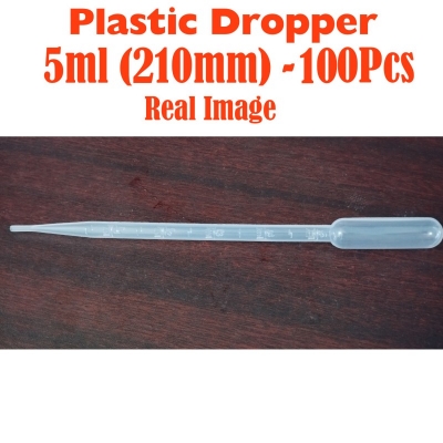 Picture of Dropper Plastic - 5ml (210mm) - 100 Pcs