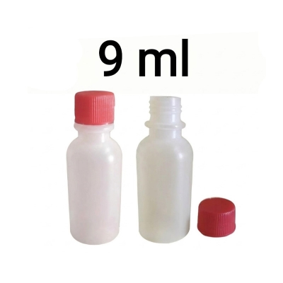 Picture of Homeopathic Medicine Small Tiny Empty Squeezable Liquid Refillable Plastic Bottle - 9 ml (50 piece)