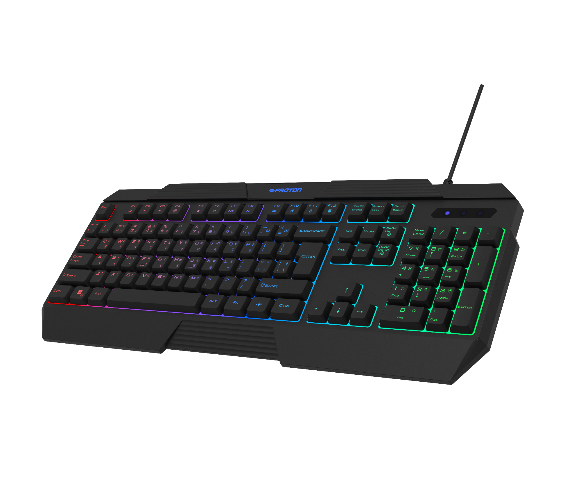 Picture of PROTON WIRED Backlit GAMING KEYBOARD-AKB510ML3