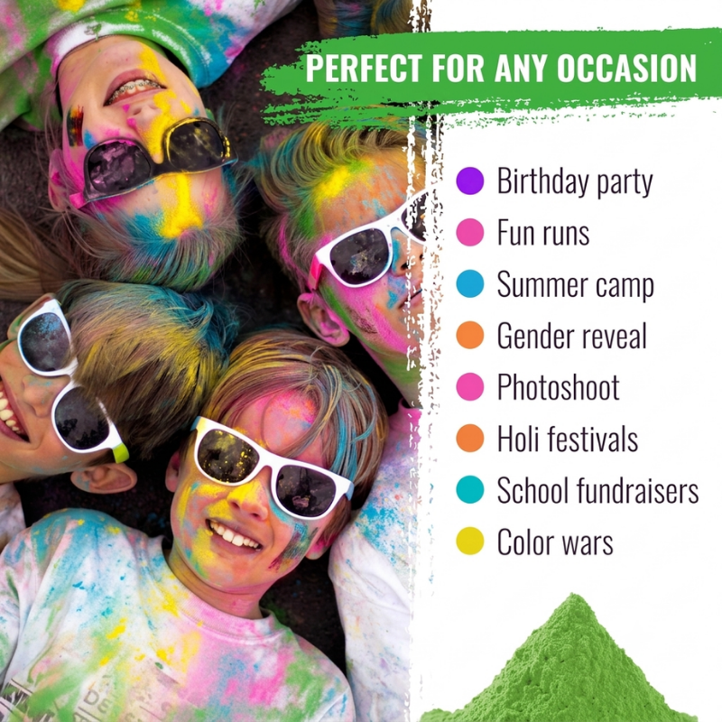 Holi Gulal Color Powder Skin Safe Eco-Friendly Herbal Festival Powder 250g Pack 1 Pcs
