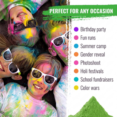 Holi Gulal Color Powder Skin Safe Eco-Friendly Herbal Festival Powder 250g Pack 1 Pcs