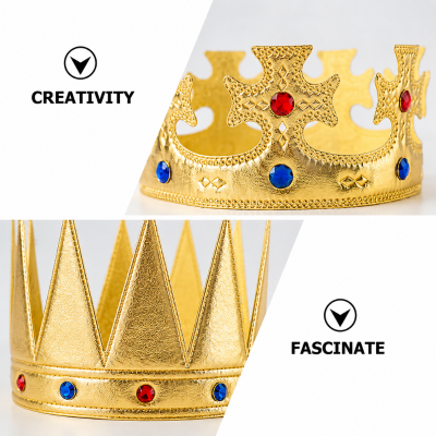 Premium Birthday Party Crown for Kids King and Queen Crown for Boys and Girls 1 Pc