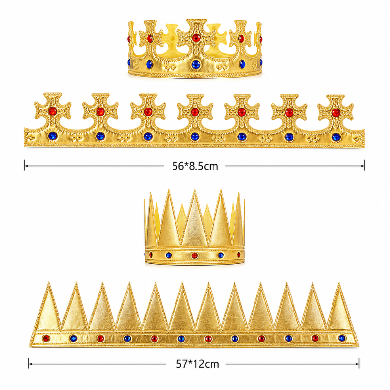 Premium Birthday Party Crown for Kids King and Queen Crown for Boys and Girls 1 Pc