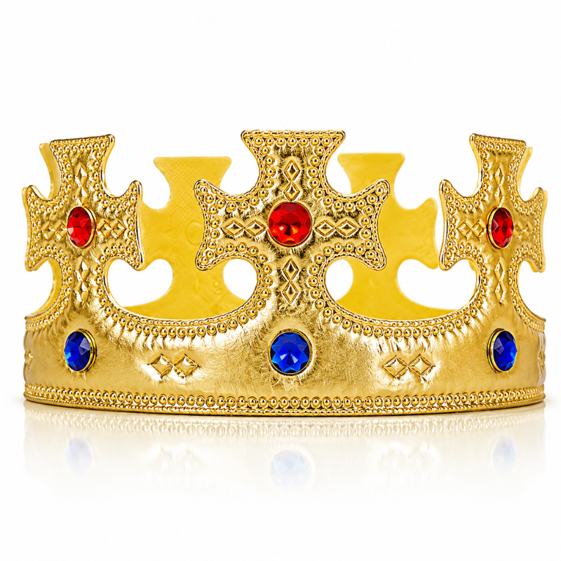 Premium Birthday Party Crown for Kids King and Queen Crown for Boys and Girls 1 Pc