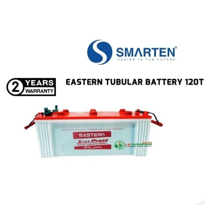 Picture of Luminous EVO D 700 IPS UPS 700VA with Eastern Tubular Industrial Battery 120T 12V Combo | Modified Square Wave | For 3 Fan 6 Lights