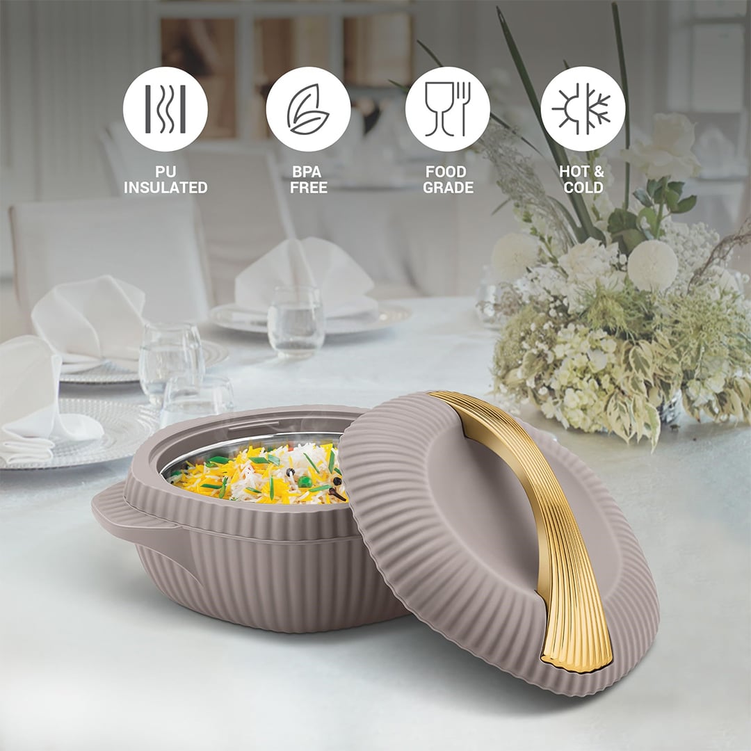 Picture of MILTON Oyster Hotpot PU Insulated Inner Stainless Steel Casserole-2500