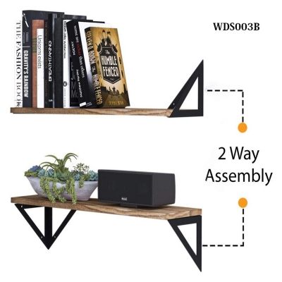 Picture of Floating Wall Shelves (1 Piece)-Black