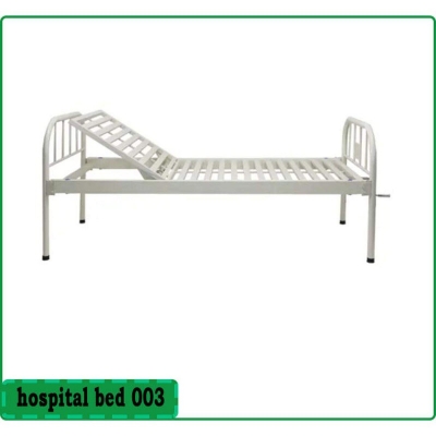 Picture of Hospital Bed Single Crank With Railing & foam-Grey