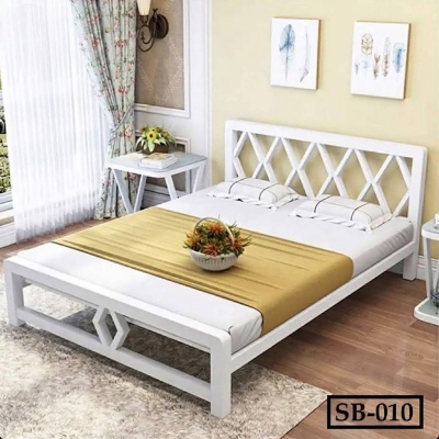 Picture of Queen & King Size New Design Steel Bed - 010White, Black