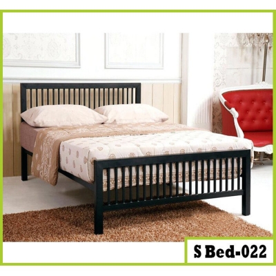 Picture of Double Iron Steel Metal Bed - 022-Black