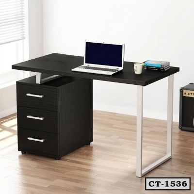 Picture of Office Desk, Home Computer Desk with Drawer Unit CT-1536