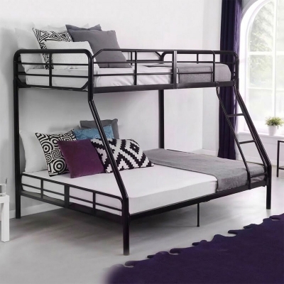 Picture of Single and Double Space Saving Metal Bunk Bed for Bedroom SBB-2326-Black