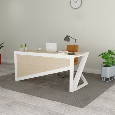 Picture of Executive Office Table ET-1206-White & Albino Oak