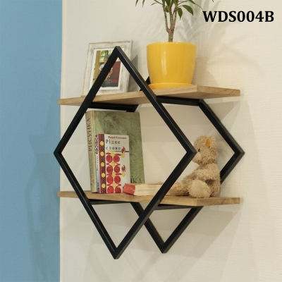 Picture of Geometric floating shelf-Black