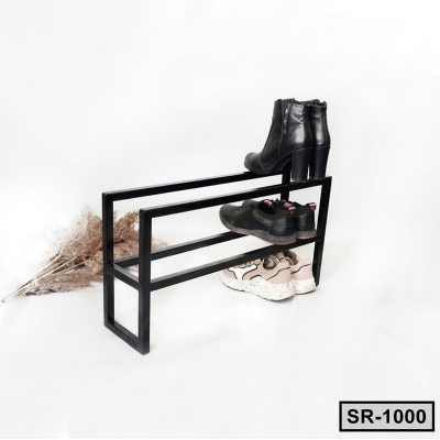 Picture of Metal Shoe Rack, Minimal Shoe Rack, Entryway Organization for Shoes SR1000-Black
