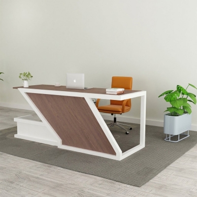 Picture of Modern Executive Office Desk ET-1211-White & Prome Teak
