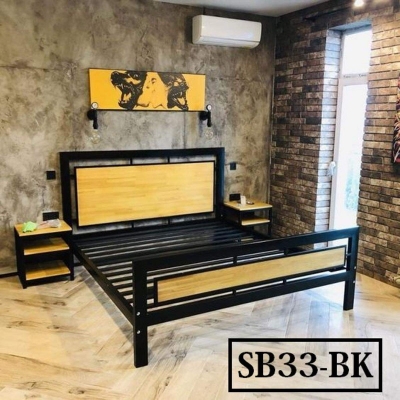 Picture of Double Steel Bed (033)-Black