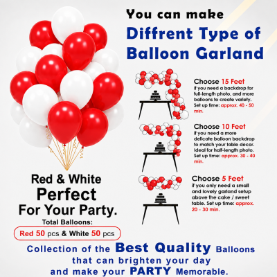 I Love You Heart Theme Decoration Combo Pack for Romantic Valentines Day Anniversary and Proposals 111 Pcs